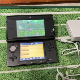 Nintendo 3DS Handheld Console System - Black + Charger & Pok&eacute;mon Game