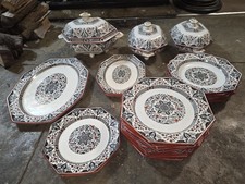 Good sized Victorian Minton's "Denmark" pattern Dinner service VGC c1878 Antique