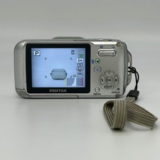 Pentax Underwater Digital Camera Optio W10 6.0MP Silver Tested - Used - Includes