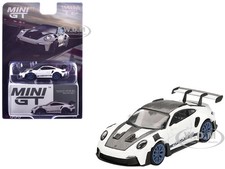 PORSCHE 911 (992) GT3 RS WEISSACH WHITE 1/64 DIECAST BY MINI GT MGT00853