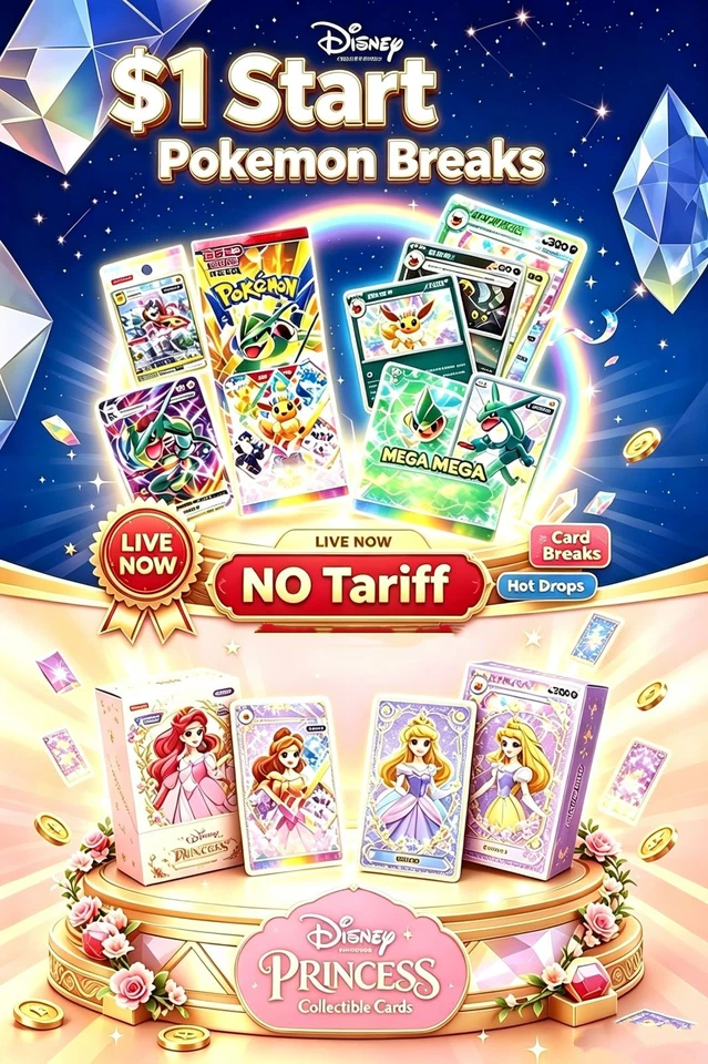 $1 Start Disney Princess & Pokemon Break Event - TopStox