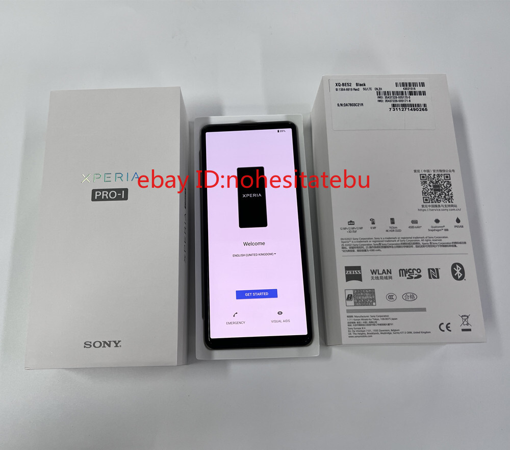 Unlocked Sony Xperia PRO-I 5G XQ-BE52,62,72 12/512GB 6.5 Unlocked Sony Xperia PRO-I 5G XQ-BE52,62,72 12/512GB 6.5