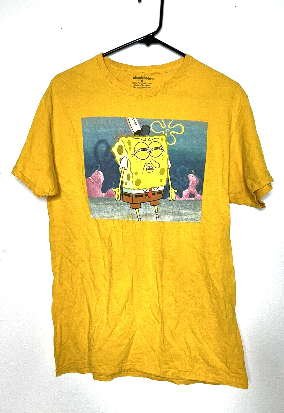 Spongebob Squarepants Nickelodeon Yellow TShirt cott… Gem