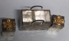 Vintage Godinger Silver Christmas Gift Box Holiday Salt & Pepper Metal Shakers — photo 8