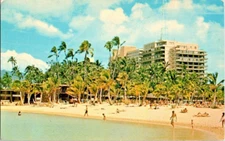 Hilton Hawaiian Village Honolulu Hawaii Vintage Waikiki beach 1960s