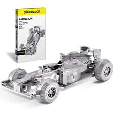 Piececool 3d puzzles for Adult Racing Car Metal Model Kits holidays Gifts Toys