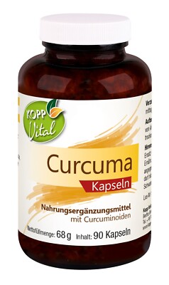 KOPP Vital  Curcuma 90 Kapseln 68 g BCM-95 verbesserter Bioverfügbarkeit