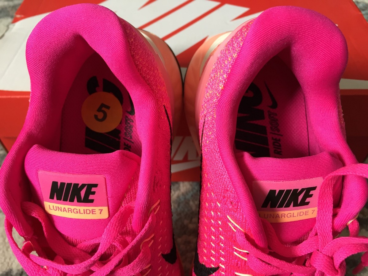 Size 5 - Nike LunarGlide 7 Pink Foil W for sale online | eBay