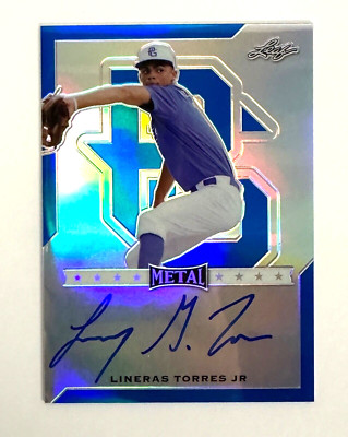 Rare Leaf Metal Lineras Torrest Jr Autogaphed trading card 12/30 #BA-LTI