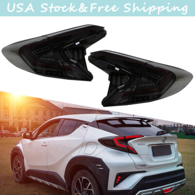 Led Tail Lights Smoked For Toyota C-HR 2018-2020 Rear Lamps Start Up Animation