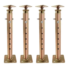 4PCS House Floor Jacks Post Pole Galvanized House Floor Leveling Lift 19.5-34.5"