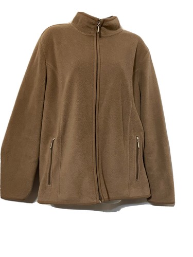 Sudadera color marron para mujer con cremallera frontal completa. | eBay