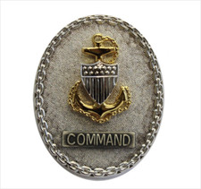 GENUINE U.S. COAST GUARD BADGE: ENLISTED ADVISOR E7 COMMAND - REGULATION SIZE