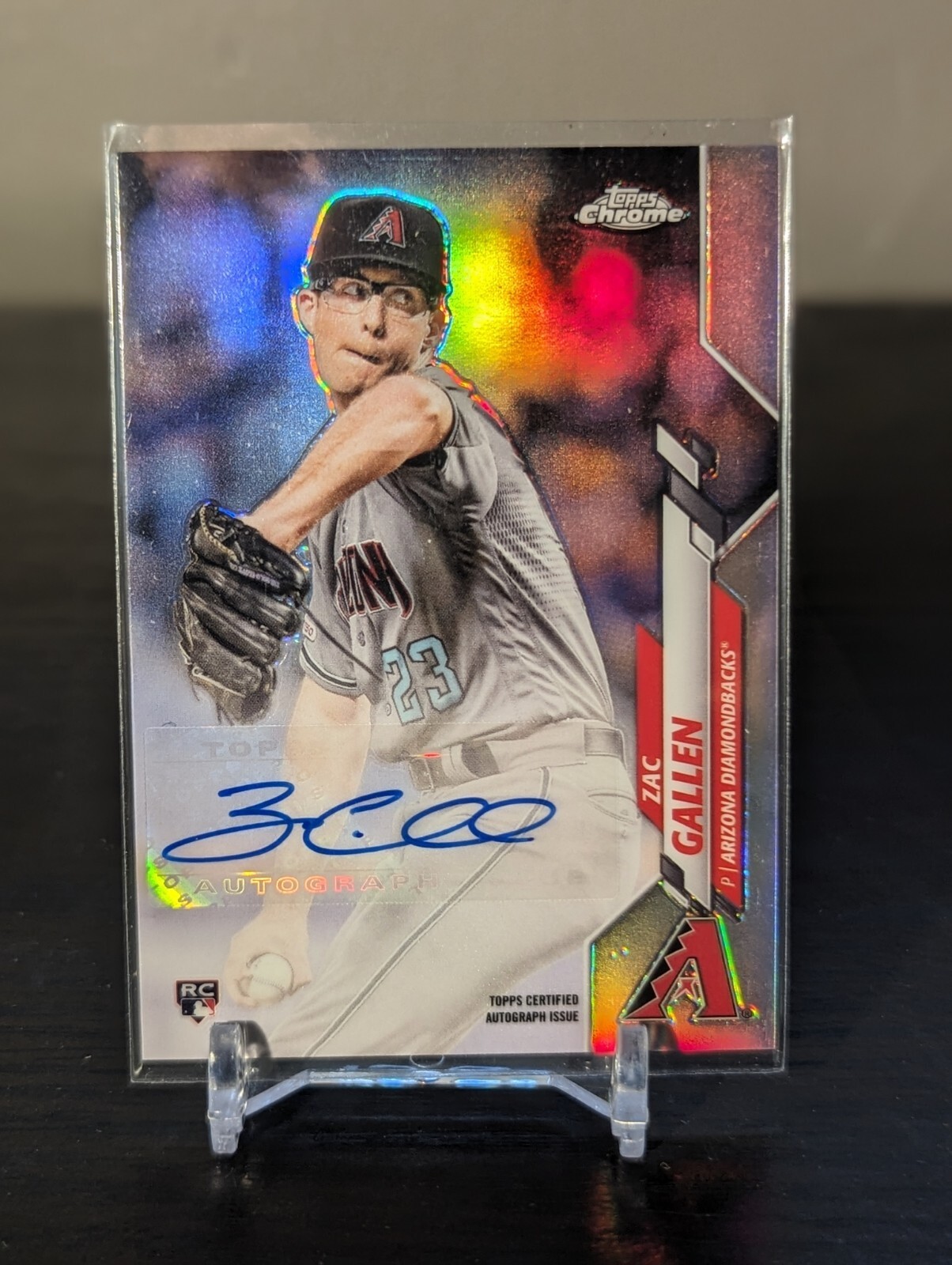 2020 Topps Chrome Update Zac Gallen Refractor Autograph USA-ZG Rookie Card RC