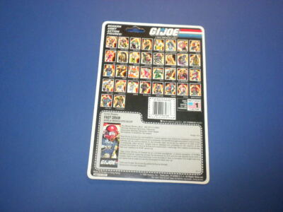 GI/G.I. JOE FILE CARD - FAST DRAW/1986 - uncut full back NICE! Hasbro 