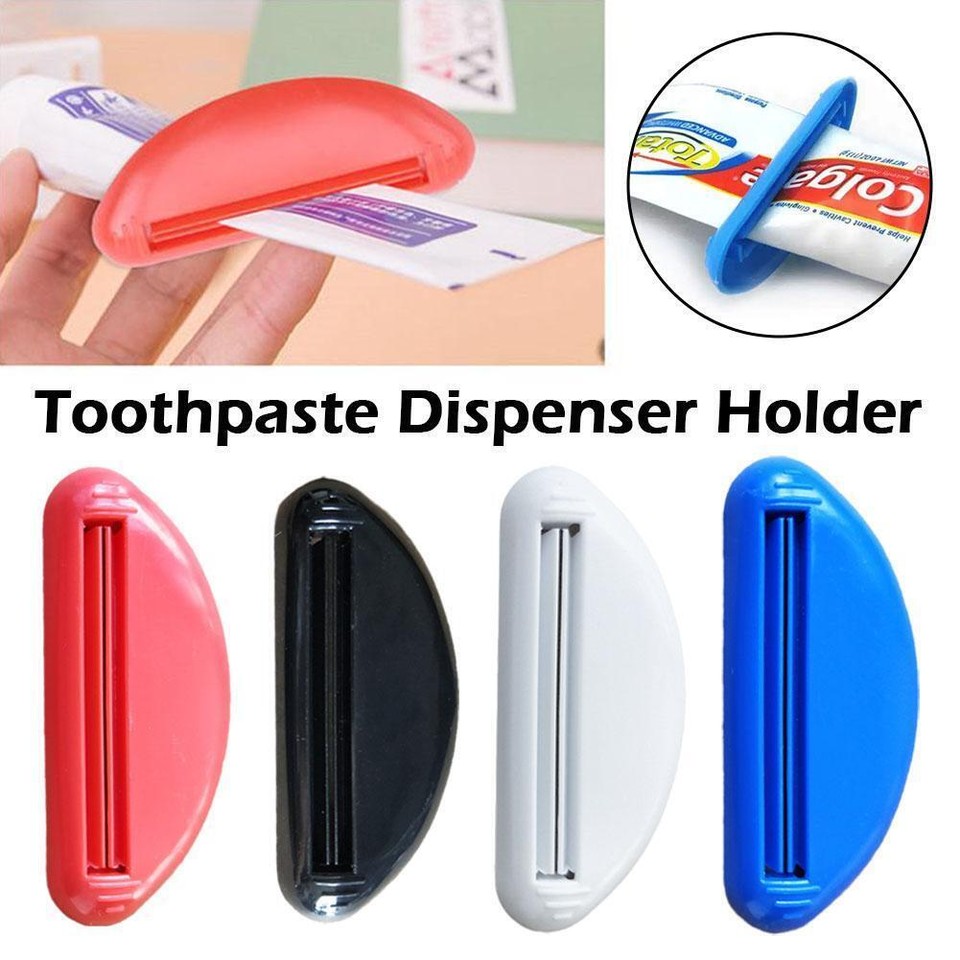 Plastic Toothpaste Tube Squeezer Dispenser Holder Rolling BEST Bathroom