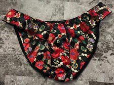 NWT UNBRANDED LARGE SMOOTH RED PURPLE GREEN FLORAL JEWEL VINTAGE RARE PANTIES