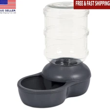 Gravity Water Dispenser Cats Dogs Easy Clean Non-Slip Reservoir 2.5 Gal New