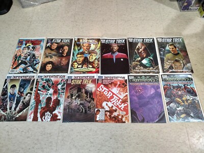 12 misc Star Trek/Transformers/Infestation comics(IDW/Marvel/Wildstorm).