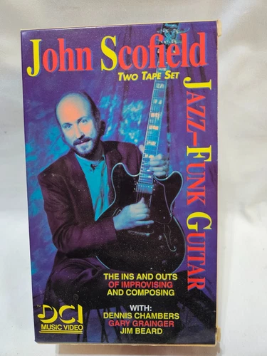 John Scofield 2 Tape Set VHS Jazz Funk Guitar Teaching Videos and Booklets