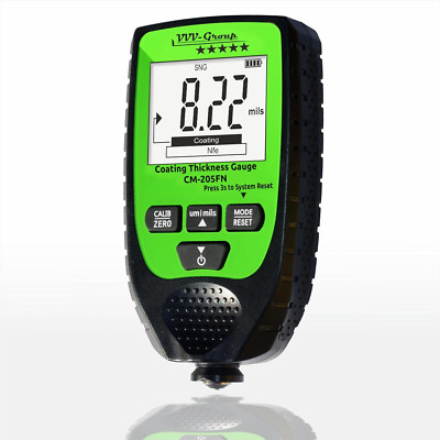 CM-205FN Paint Thickness Meter | Accurate Mil Coating Depth Gauge for Cars