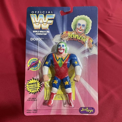 WWF WWE Bend Ems Doink JusToys TitanSports 1994 Fi...