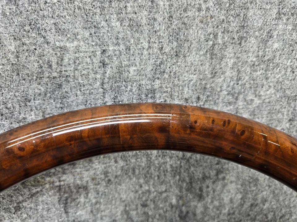 Conjunto de volante de cuero madera Mercedes W220 W215 Cl600 S600 OEM Foto 3 de 4