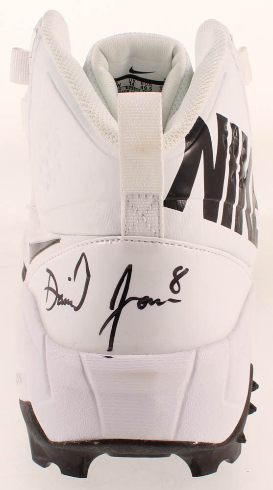 DANIEL JONES SIGNED NIKE FOOTBALL CLEAT SHOE SNEAKER JSA AUTO COA