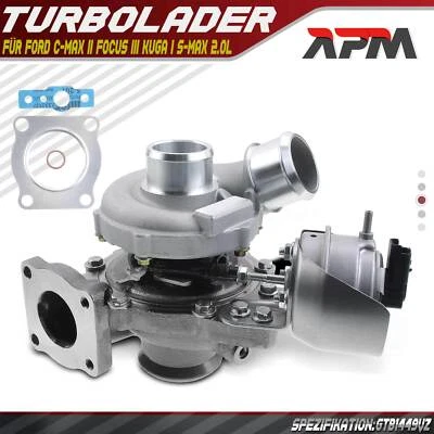 Turbo Turbocompresseur pour Ford C-Max II Focus III Kuga I S-MAX MONDEO IV