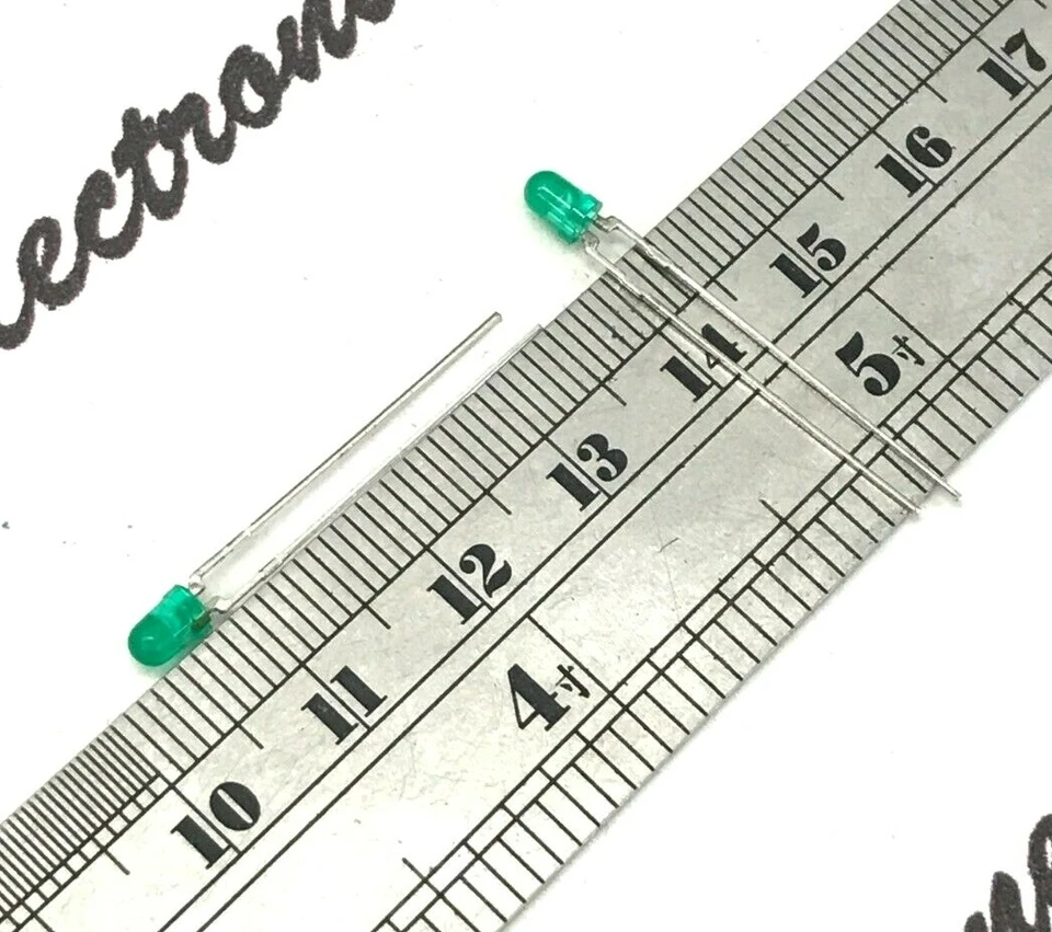 50 piezas - Luz diodo LED DIFUSA 5mm HP HLMP-1523 Foto 2 de 3