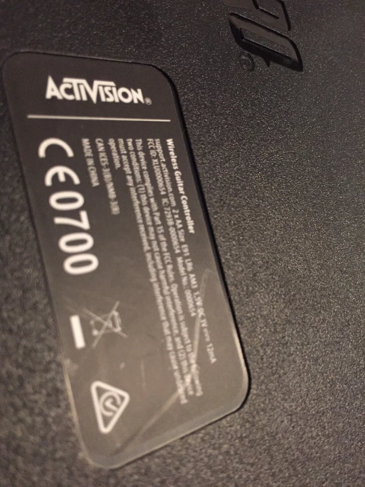 Controlador Inalámbrico Activision Guitar Hero Power Xbox 360 PS3 Negro Dorado Foto 4 de 4