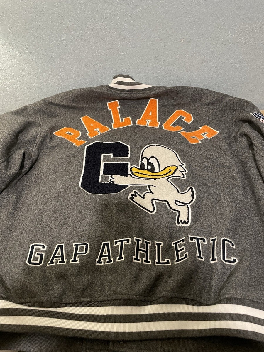Palace x Gap Varsity Jacket Grey Size XL | eBay Palace x Gap Varsity Jacket Grey Size XL | eBay
