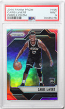 2016-17 Panini Prizm Caris LeVert Purple Prizm /75 Rookie RC PSA 9 #165