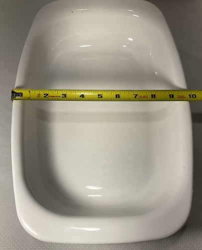 CorningWare P-21 blau Kornblumenröster Röstpfanne mit Holzgriff Wiege - Bild 18 von 19