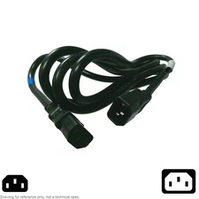 AC Power Cord IEC C15  2.5M 14AWG Well Shin 125V 75C 14AWG E115330