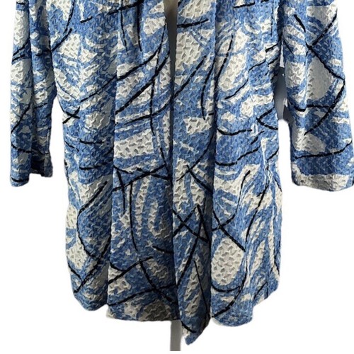 Southern Lady Women's Size Small Printed Open Knit Cardigan - Picture 3 of 10