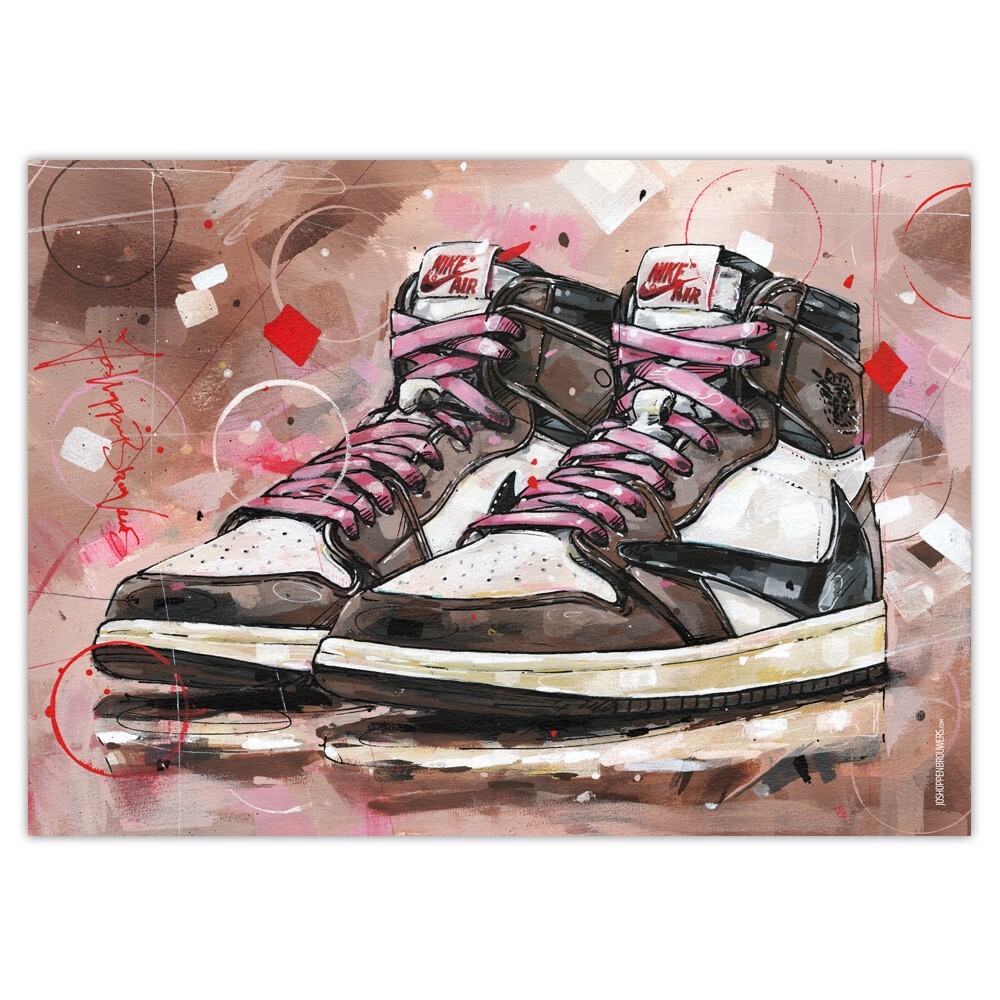 Nike Air Jordan retro high Travis Scott poster (50x70cm