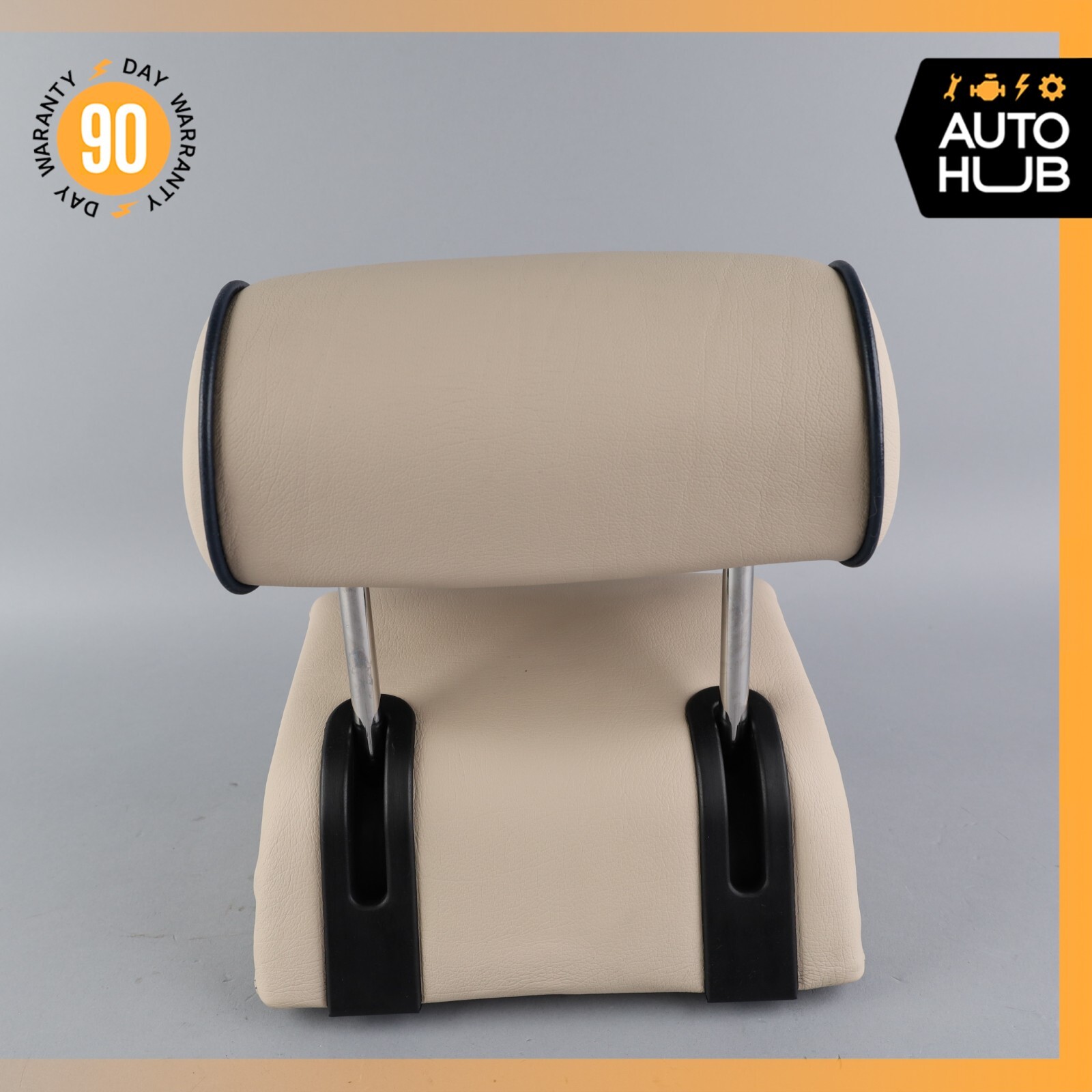 03-13 Maserati Quattroporte S M139 Rear Center Seat Headrest Biege OEM