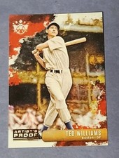 Ted Williams 2019 Panini Diamond Kings Artist Proof Variation Red Sox #22