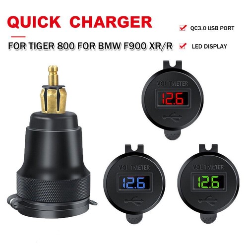 Dual USB Ladegerät DIN Stecker Sockel Adapter Motorrad DURABLE BEST - Picture 9 of 12