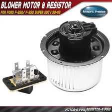 Front HVAC Blower Motor & Resistor Kit for Ford F-250/ F-350 Super Duty 99-03