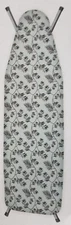 Padded Ironing Board Cover & Pad (54" boards) BLACK LEAVES, HS