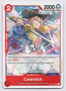 Cavendish OP14-004 Uncommon The Azure Sea's Seven One Piece TCG