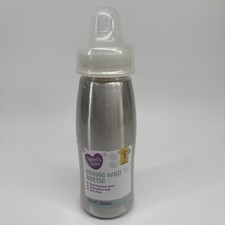Parents Choice Stainless Steel Baby Bottle 9 Oz 0 Months Stage 1 New Sealed