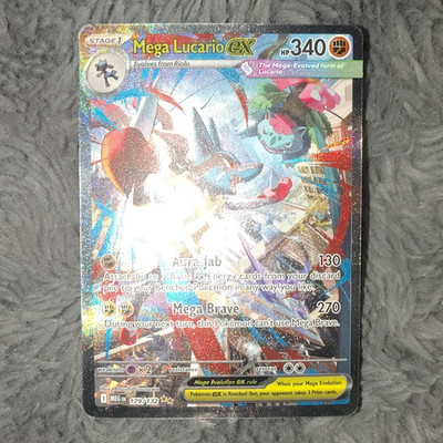 Mega Lucario EX 179/132 Evolutions Secret Rare Full Art Holo EX 340 HP EN