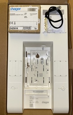 Hager KU83CHE BKE-AZ 3-phasig, universZ 10+2+2 PLE, eHZ Adapter + EHZ001K OKK