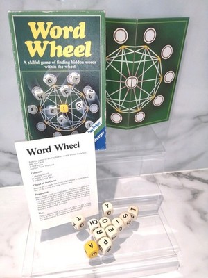 Ravensburger Wortrad Vintage 1984 Würfelspiel Fisher Price 100% vollständig 