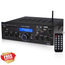 Pyle PDA9HBU 200W Bluetooth Home Stereo Amplifier Receiver HDMI Optical USB R...