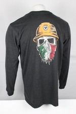 Camiseta Ariat Hombre Rebar Workman Born For This Manga Larga Carbón México