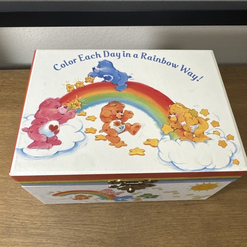 VTG 2003 Care Bears Musical Jewelry Box “Color Each Day In A Rainbow Way” WORKS - Picture 3 of 10